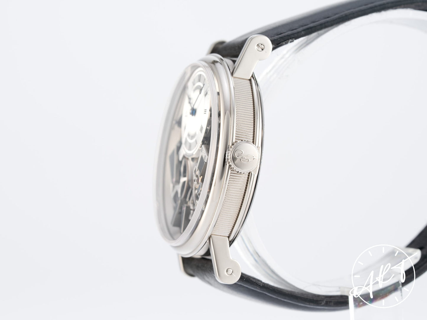 Breguet Tradition Retrograde Second Black & Silver Dial 18K WG Watch 7097BB BP