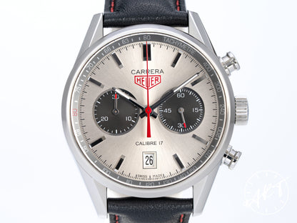 TAG Heuer Carrera Chrono Panda Dial SS Jack Heuer 80th Anniv Ltd Watch CV2119 BP