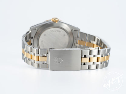Tudor Prince Day-Date Gold Diamond Dial 18K Gold & SS Watch 76213 BP