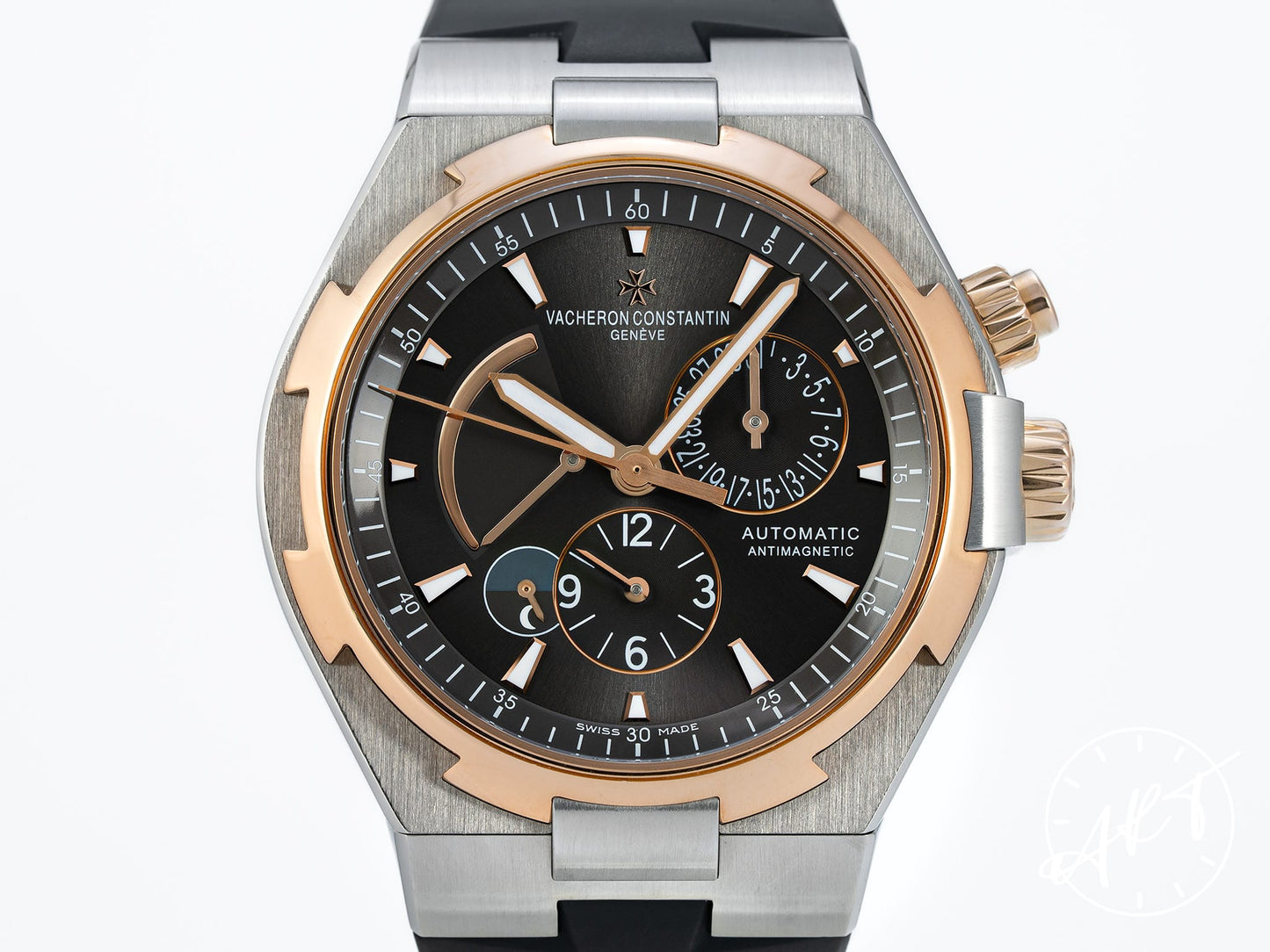 Vacheron Constantin Overseas Dual Time 18K RG & SS Boutique Only Ltd Watch 47450 BP