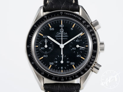 Omega Speedmaster Reduced Black Dial Lume Matching Patina Watch 3510.50.00