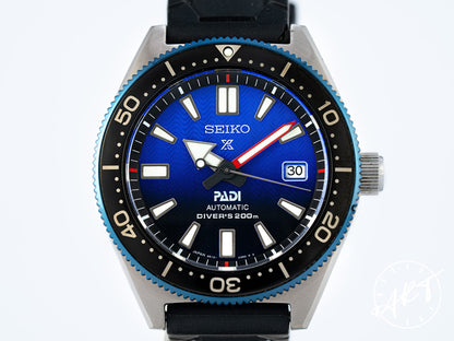 Seiko Prospex PADI Black & Blue Dial SS Auto Special Edition Diver Watch SBDC055