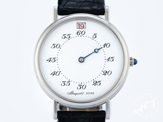 Breguet Classique Jumping Hour Enamel Dial “Heures Sautantes” Platinum Watch 3420PT BP