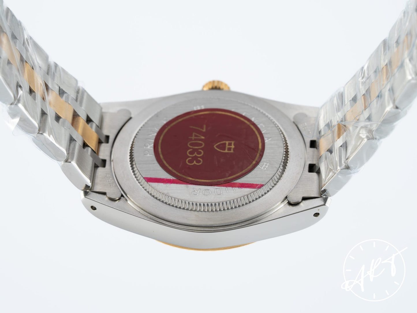 NEW Tudor Prince Date Gold Dial Two-Tone 18K Gold & SS Auto Watch 74033 w/ B&P