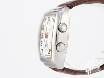 Dubey & Schaldenbrand Sonnerie GMT Alarm White Dial SS Watch GMTA/ST/WHG