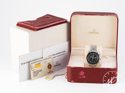 Omega Speedmaster Reduced Black Dial SS Auto Watch 3510.50.00 UNPOLISHED w/ B&P
