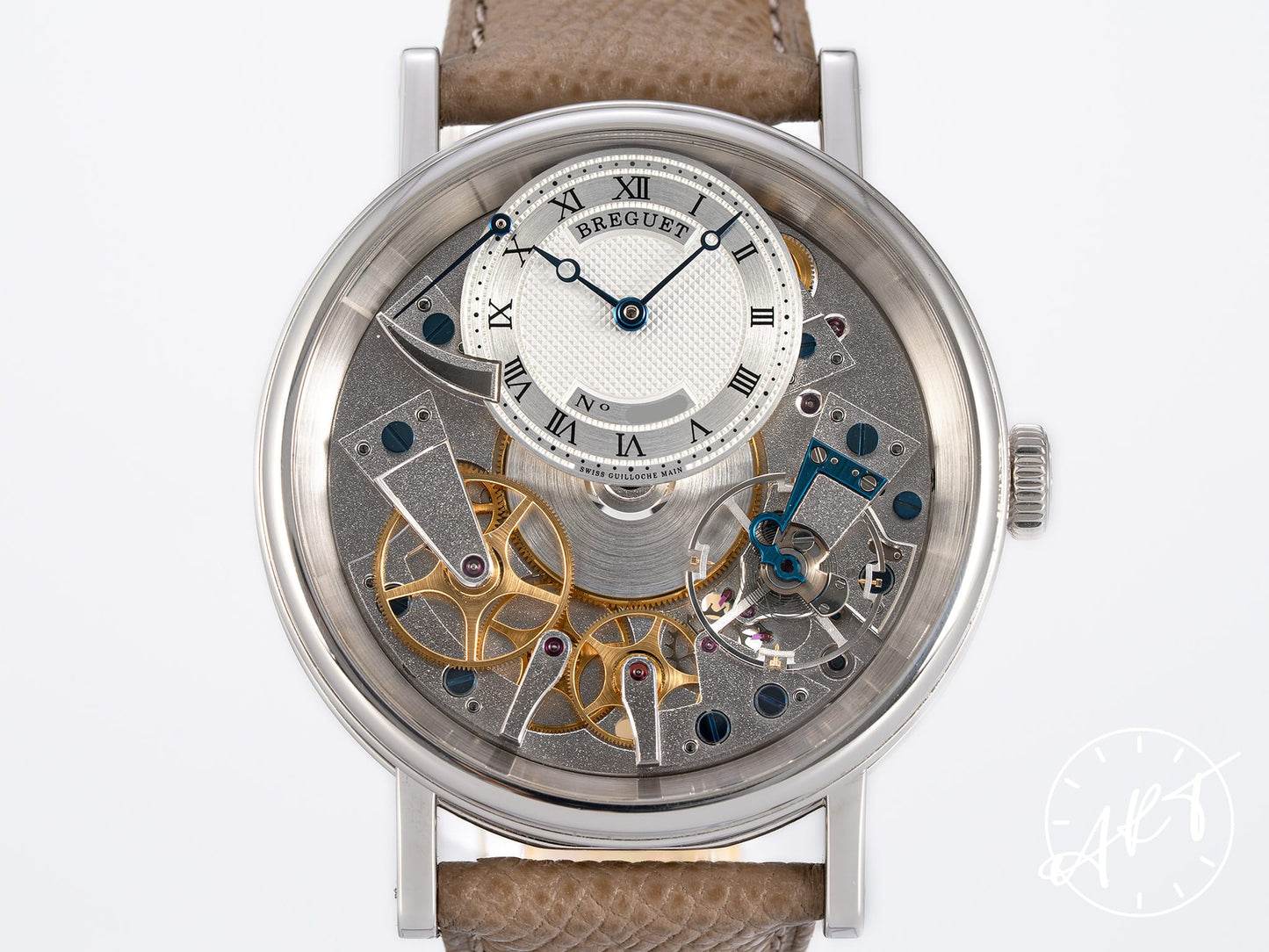 Breguet Tradition Power Reserve Silver Dial 18K WG Manual Watch 7057BB w/ B&P