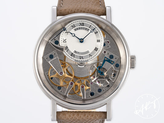 Breguet Tradition Power Reserve Silver Dial 18K WG Manual Watch 7057BB w/ B&P