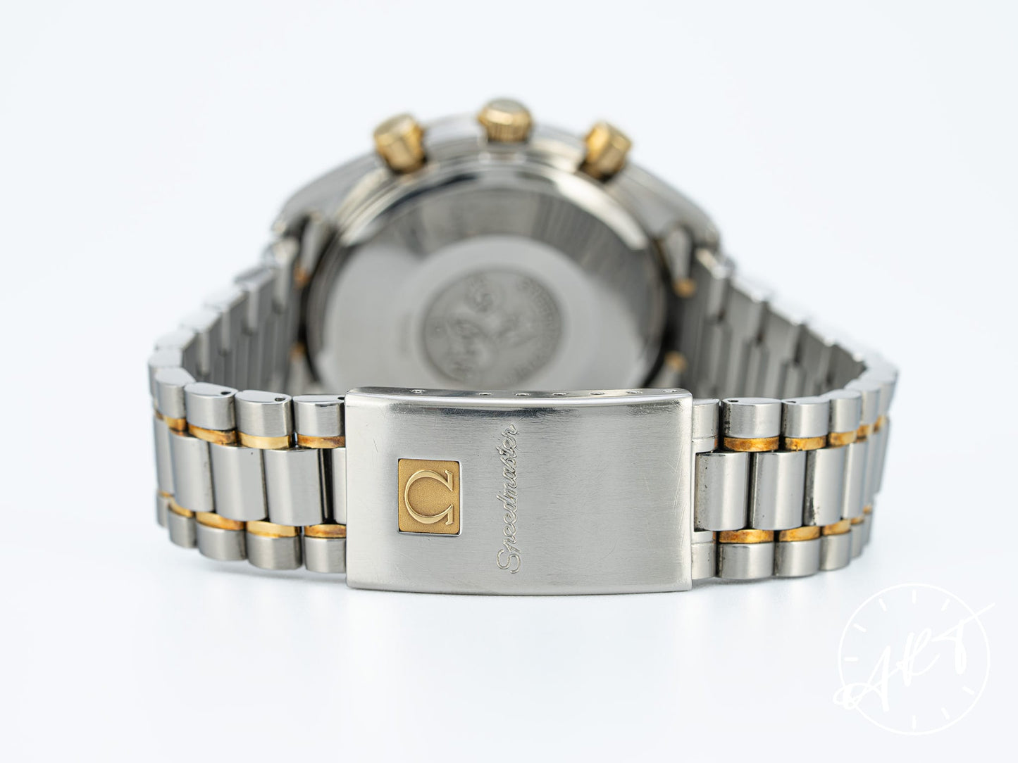 Omega Speedmaster Date 39 Chrono White Dial 18K Gold & SS Watch 3311.20.00