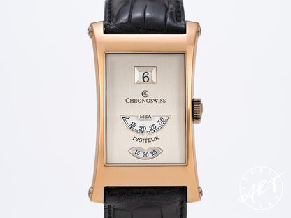 Chronoswiss Digiteur Jump Hour Silver Dial 18K RG 99 Pcs Ltd Watch CH1371RW BP