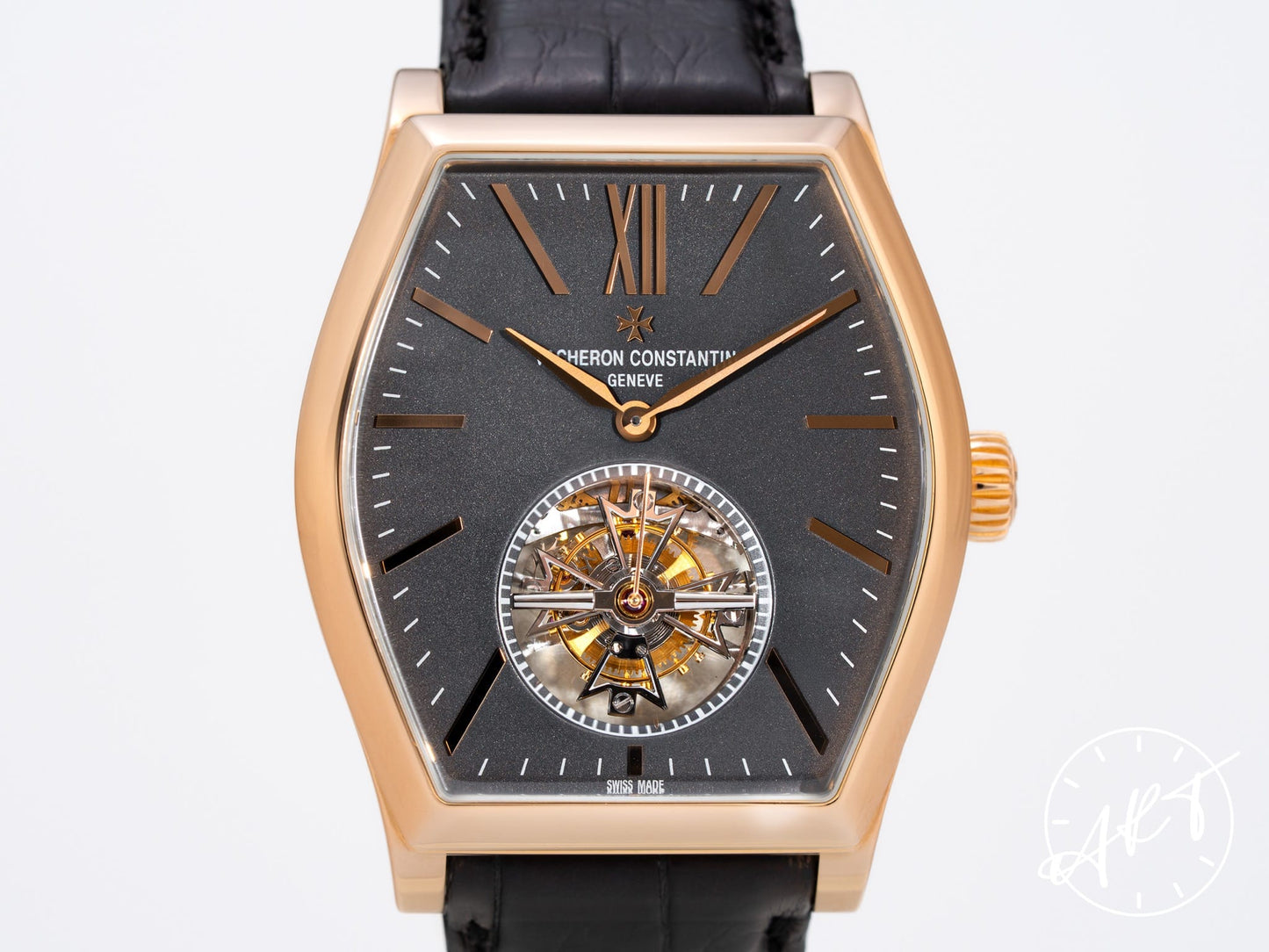Vacheron Constantin Malte Tourbillon Dark Gray Dial 18K RG Boutique Edition Watch 30130 BP
