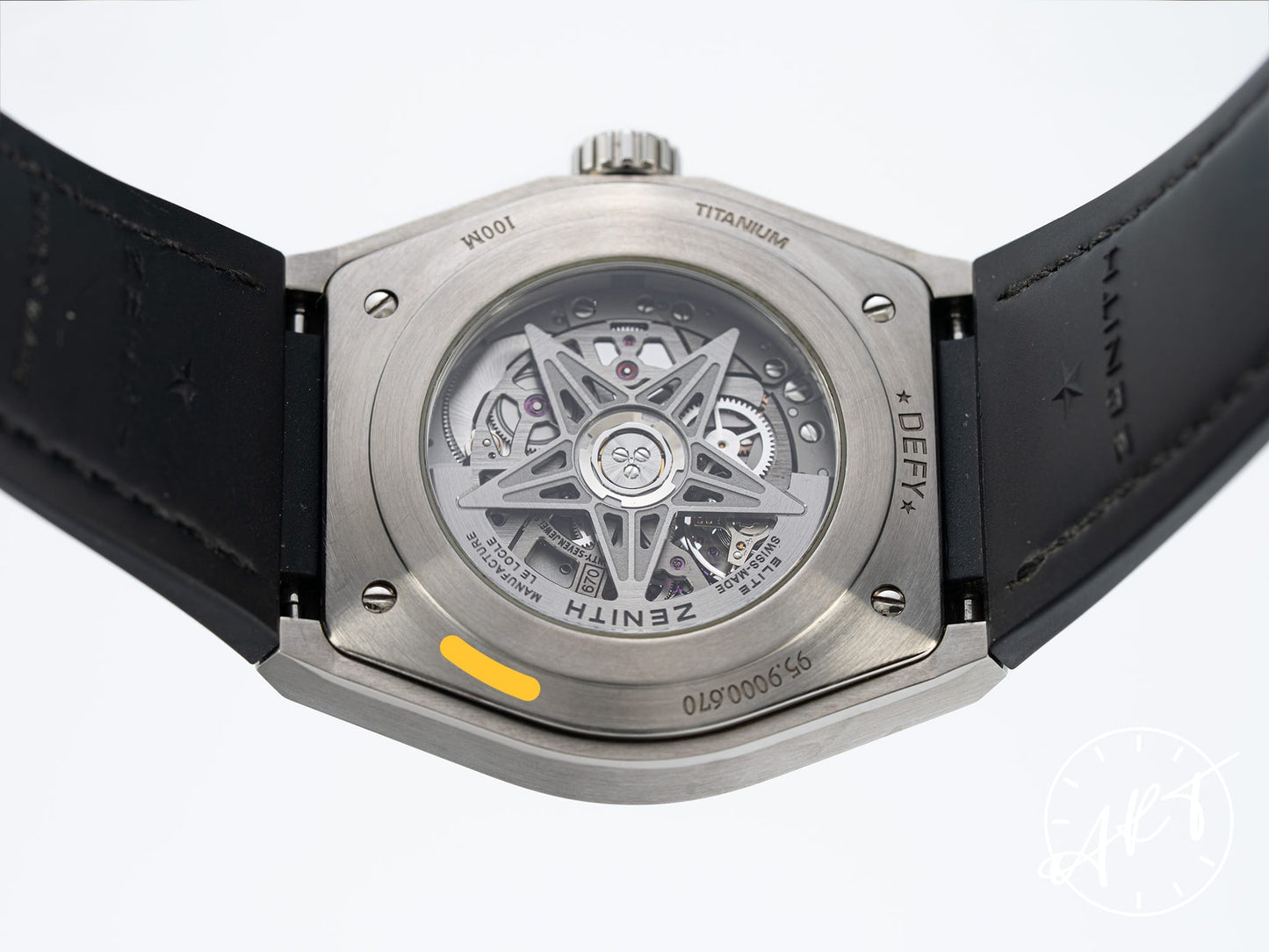Zenith Defy Classic Skeleton Dial Titanium Automatic Watch w/ Extra Bracelet