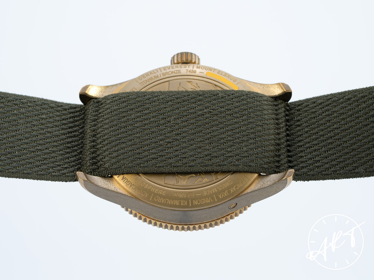NEW Montblanc 1858 Geosphere GMT Day/Night Green Dial Bronze Ltd Watch 119909 BP