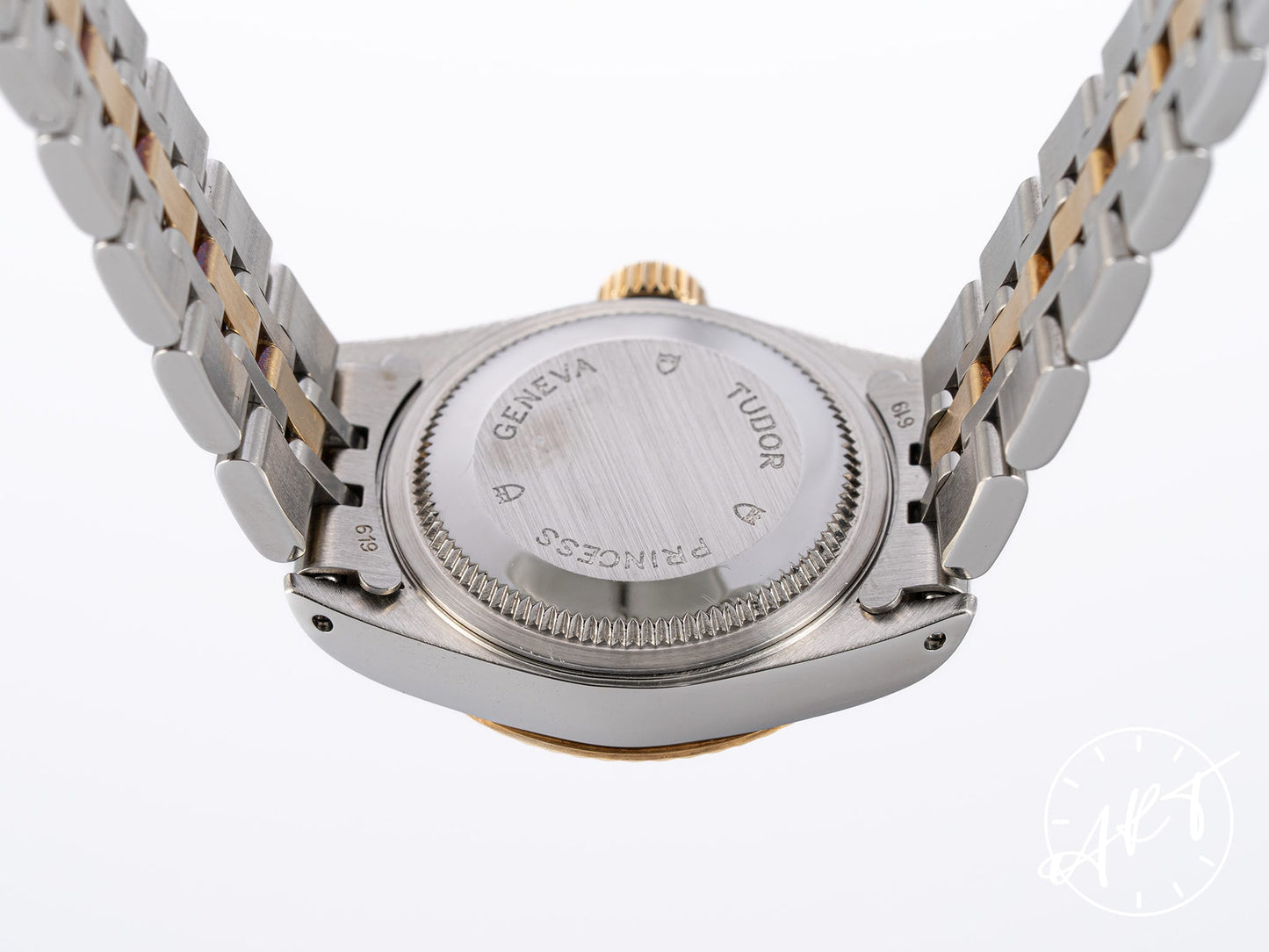 Tudor Princess Date White Diamond Dial Two-Tone 18K Gold & SS Ladies Watch 92413