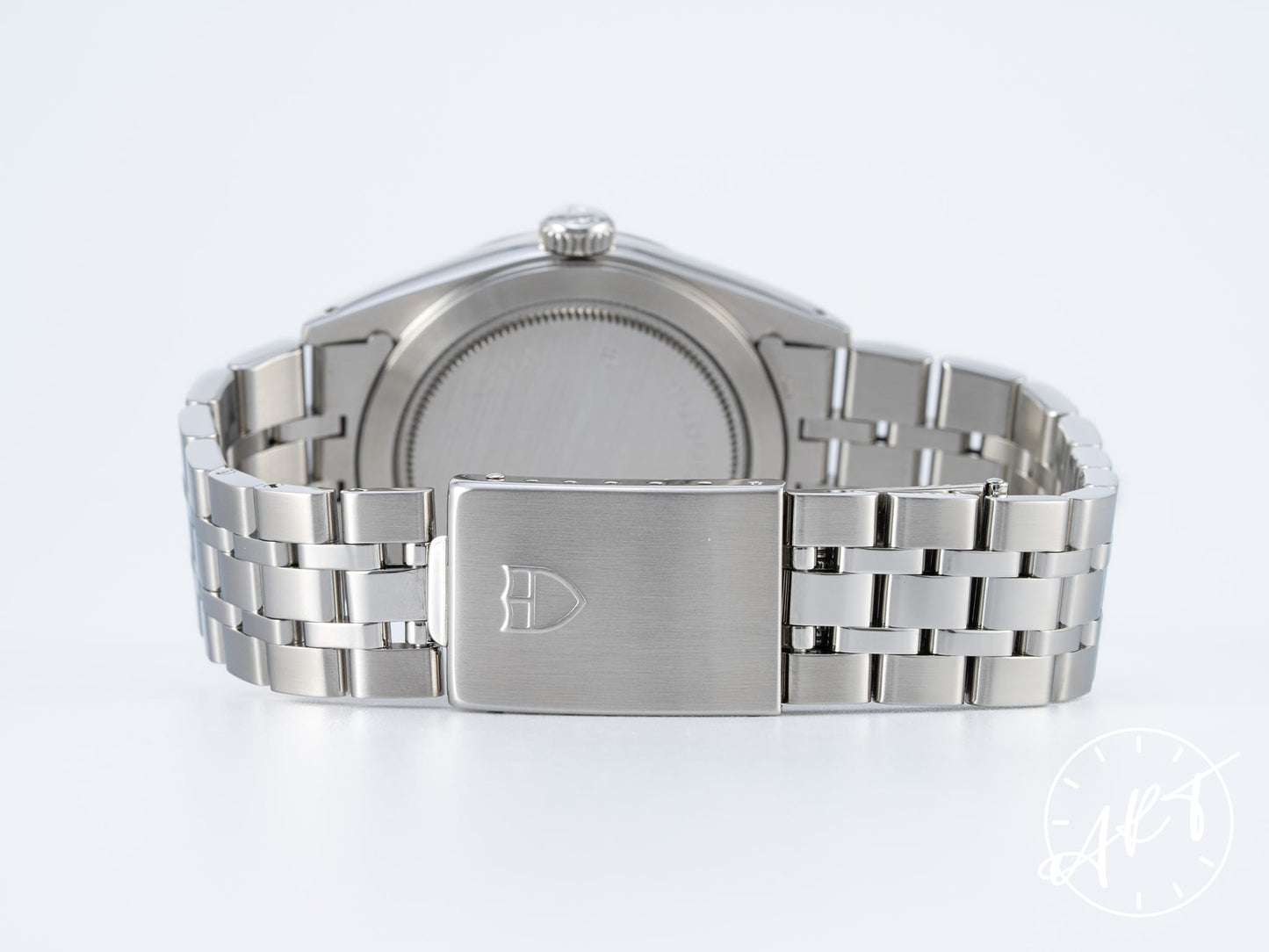 Tudor Prince Day-Date Blue Arabic Dial 18K WG & SS Auto Watch 76214 BP