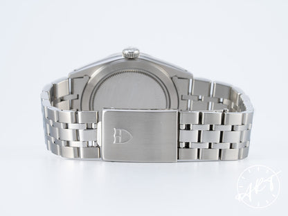 Tudor Prince Day-Date Blue Arabic Dial 18K WG & SS Auto Watch 76214 BP