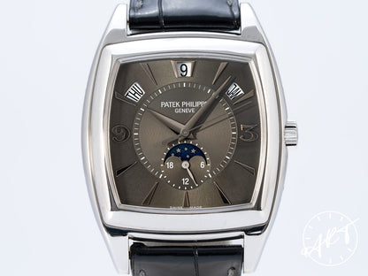 Patek Philippe Gondolo Calendario Gray Dial 18K WG Auto Watch 5135G w/ B&P