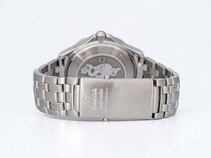 Omega Seamaster 300 Blue Wave Dial SS Auto Diver Watch 2220.80.00 w/ B&P