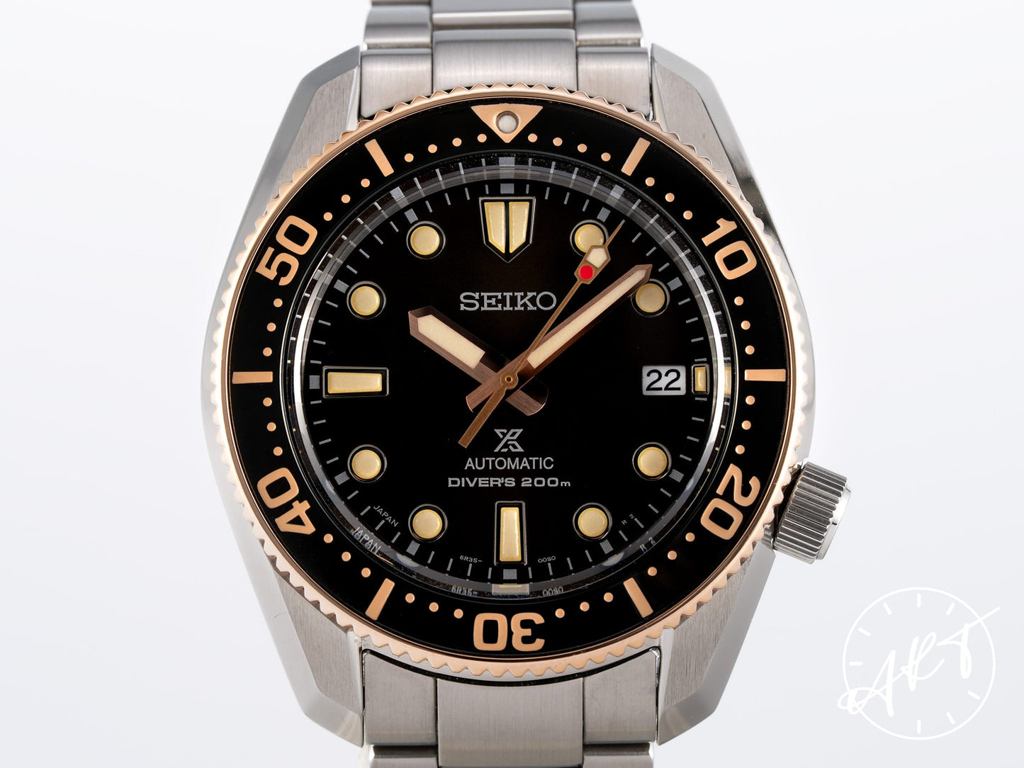 NEW Seiko Prospex Baby Marine Master Black Dial SS Auto SE Diver Watch SPB240 BP