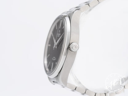 Tudor Style 41 Black Dial Stainless Steel Auto Watch 12700 w/ Paper & Manual