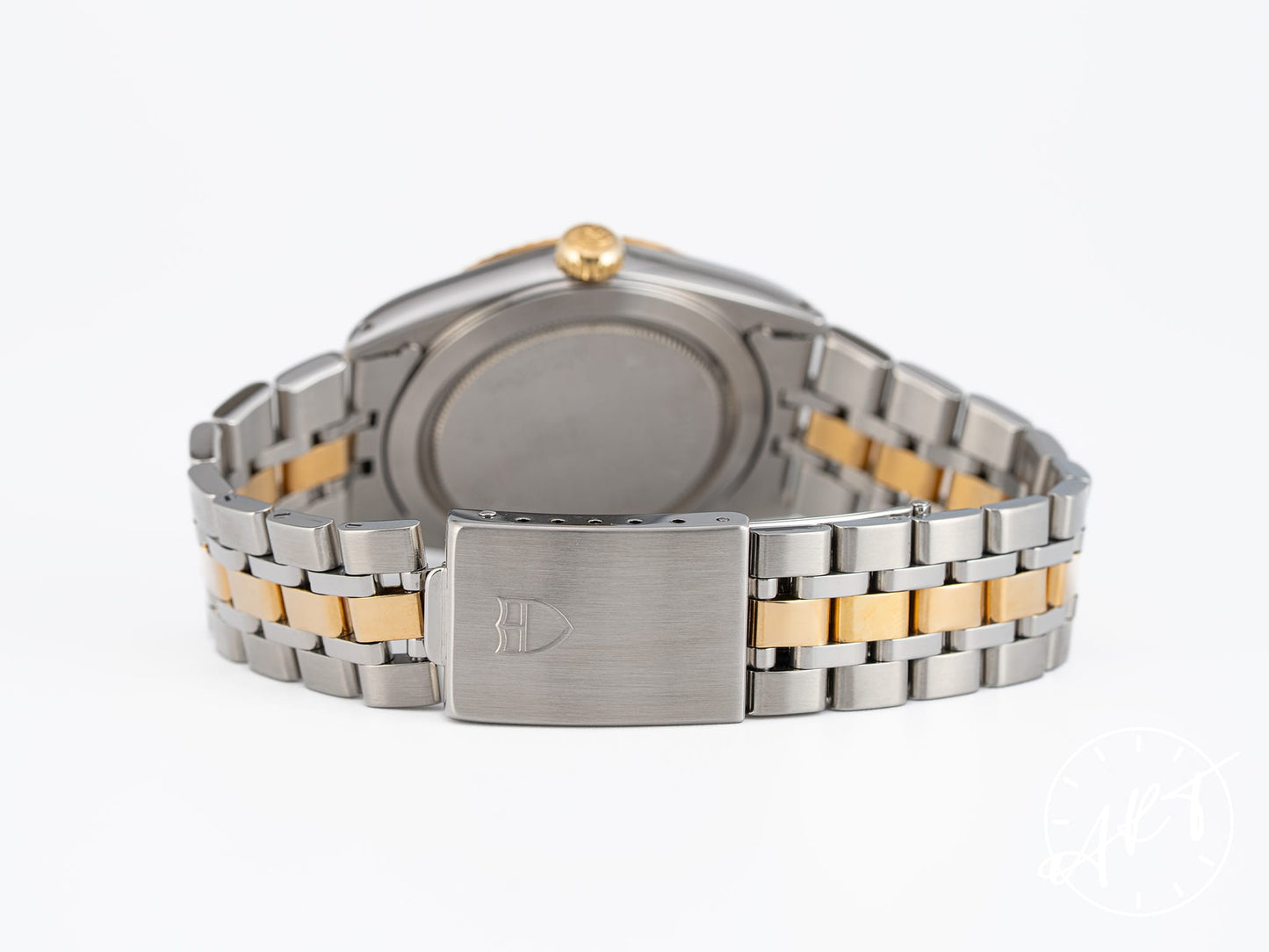 Tudor Prince Day-Date Gold Linen Dial 18K Gold & SS Watch 76213