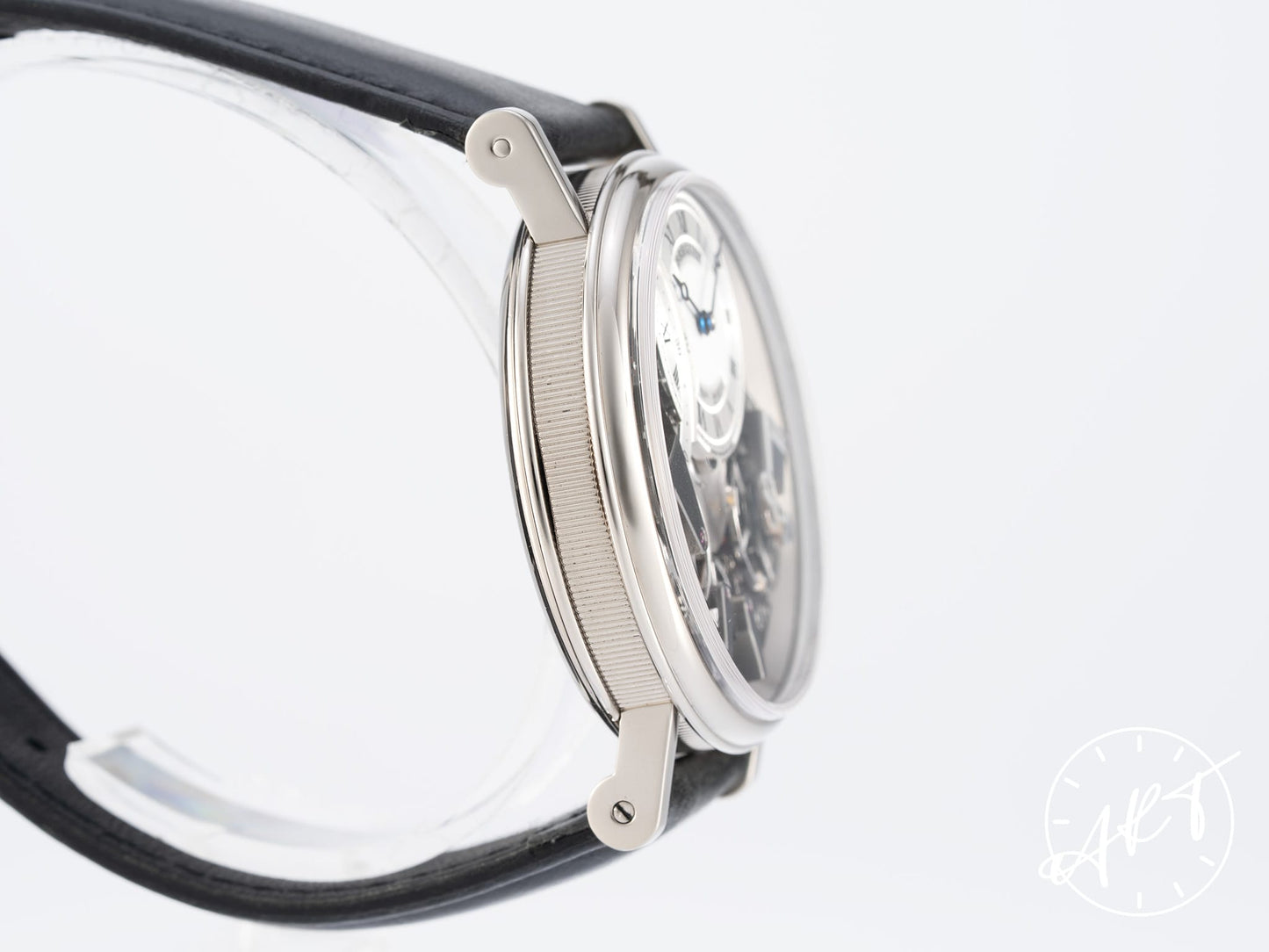 Breguet Tradition Retrograde Second Black & Silver Dial 18K WG Watch 7097BB BP