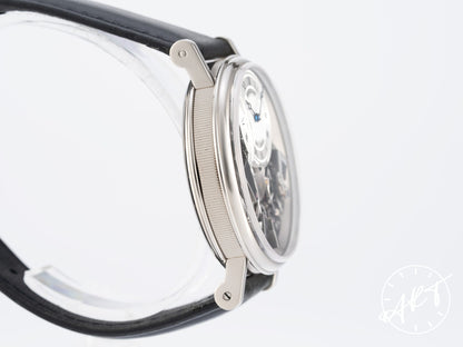 Breguet Tradition Retrograde Second Black & Silver Dial 18K WG Watch 7097BB BP