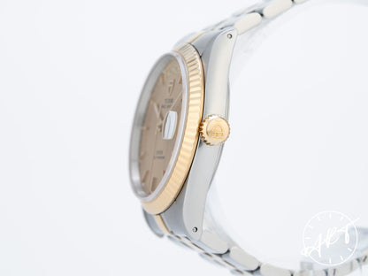 NEW Tudor Prince Day-Date Gold Dial 18K Gold & SS Auto Watch 76213 BP