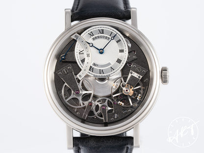 Breguet Tradition Retrograde Second Black & Silver Dial 18K WG Watch 7097BB BP