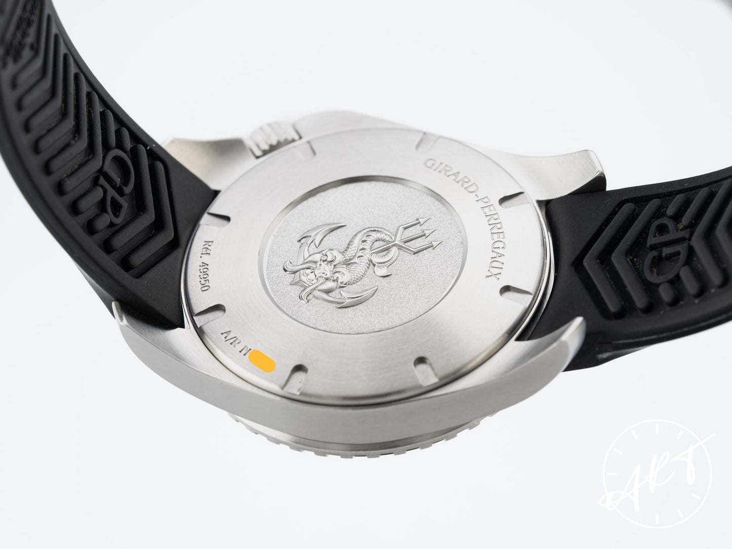 Girard-Perregaux Sea Hawk Pro II 1000M Black Dial SS Auto Diver Watch 49950 BP