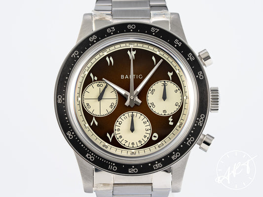 Baltic Tricompax Chrono Silver & Brown Dial SS Perpetuel Gallery Tropical 200 Pcs Ltd Watch BP