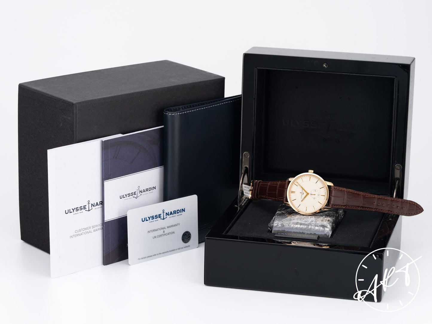 NEW Ulysse Nardin Classico Erotic Cream Dial 18K RG 88 Pcs Ltd Watch 8206-198/31 BP