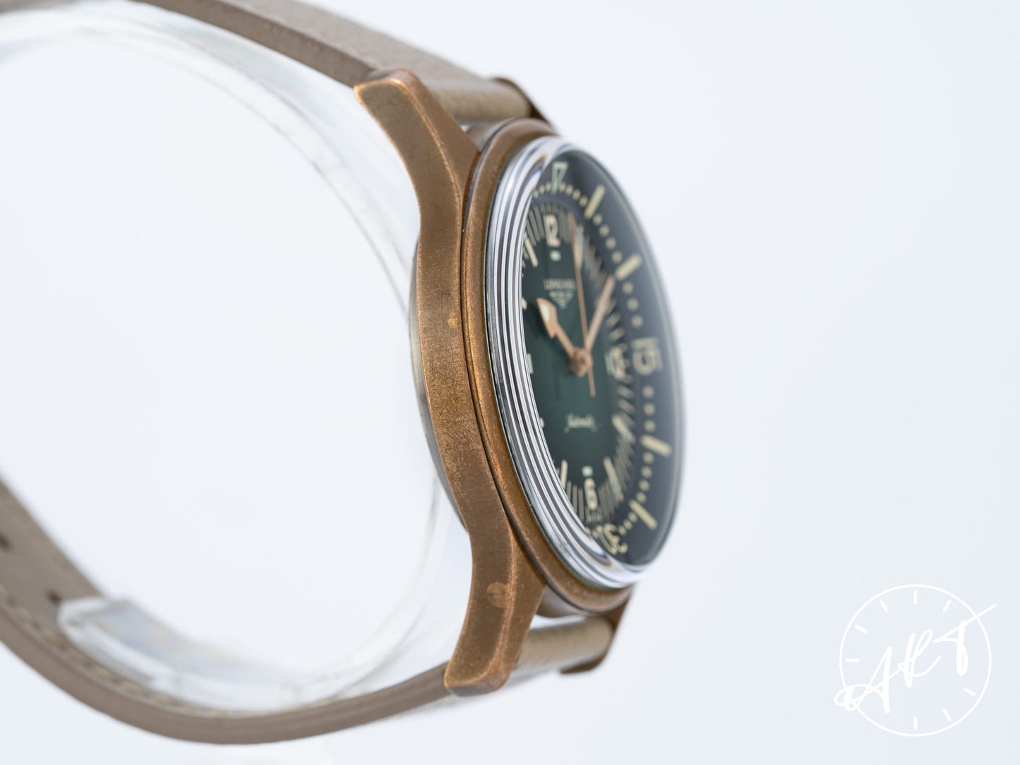 Longines Legend Diver Green Dial Bronze Automatic Watch in FULL SET