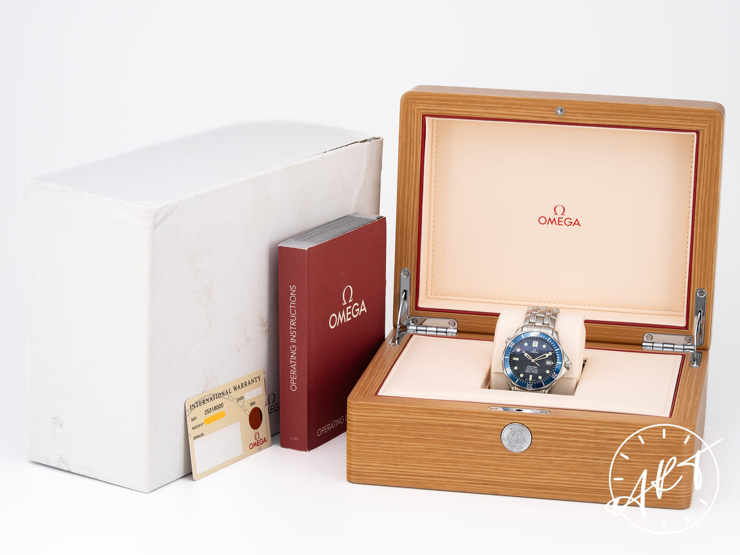 Omega Seamaster 300 Blue Wave Dial “James Bond” SS Diver Watch 2531.80.00 BP