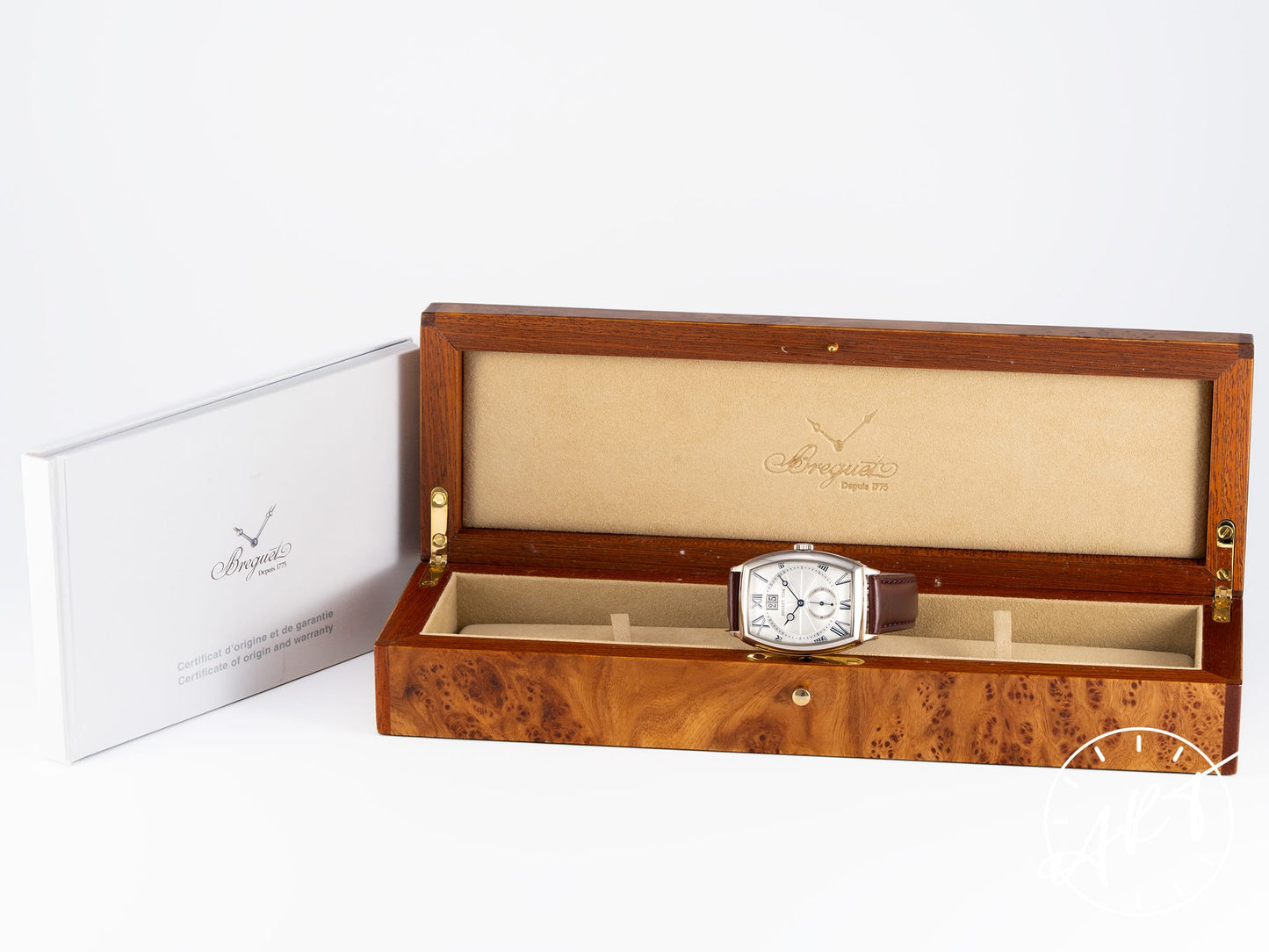 Breguet Heritage Big Date Silver Dial 18K White Gold Auto Watch 5410BB w/ B&P