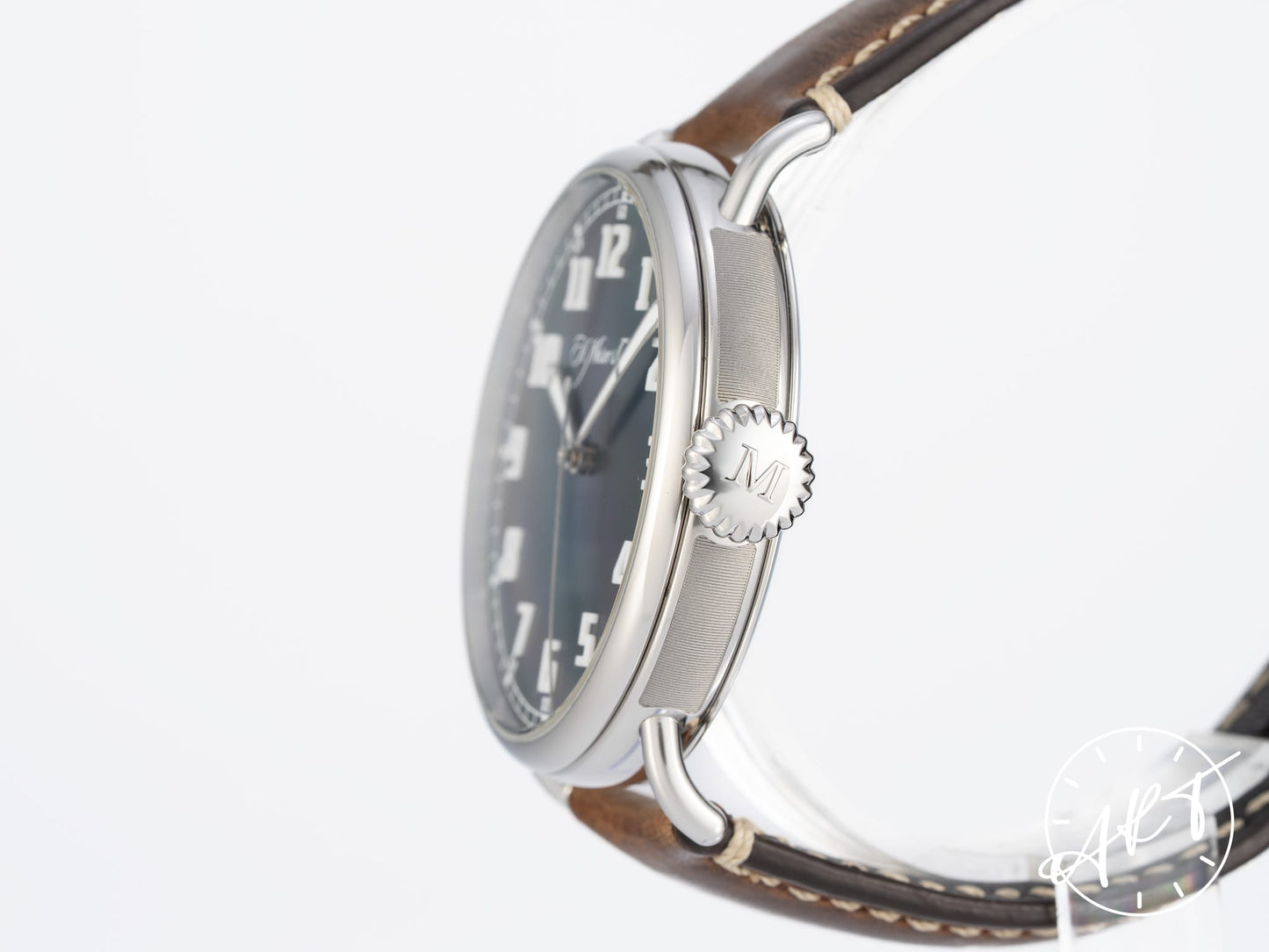 H. Moser & Cie. Heritage Centre Seconds Funky Blue SS Watch 8200-1201 BP
