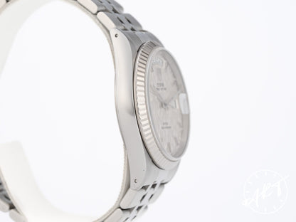 Tudor Prince Day-Date Silver Linen Dial SS Auto Watch 76214