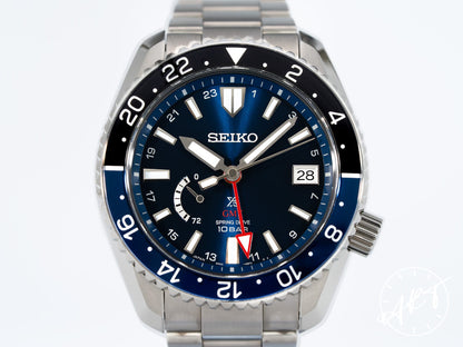Seiko Prospex LX GMT Blue Dial Titanium Spring Drive Watch SNR033J1 BP