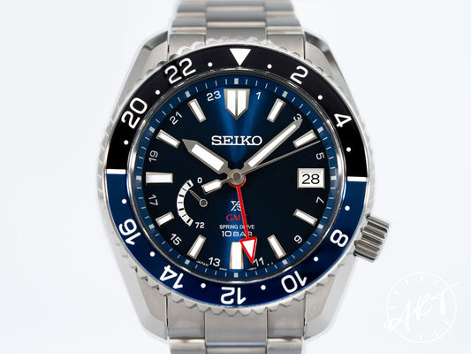 Seiko Prospex LX GMT Blue Dial Titanium Spring Drive Watch SNR033J1 BP