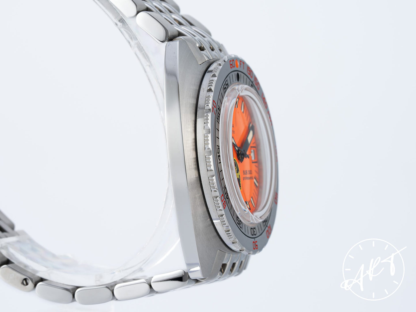 DOXA Sub 300 Orange Dial SS 50th Anniversary "Black Lung" Ltd Ed Watch BP
