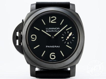 Panerai PAM 26 Luminor Marina Left Handed Black PVD SS SE Watch PAM00026 BP