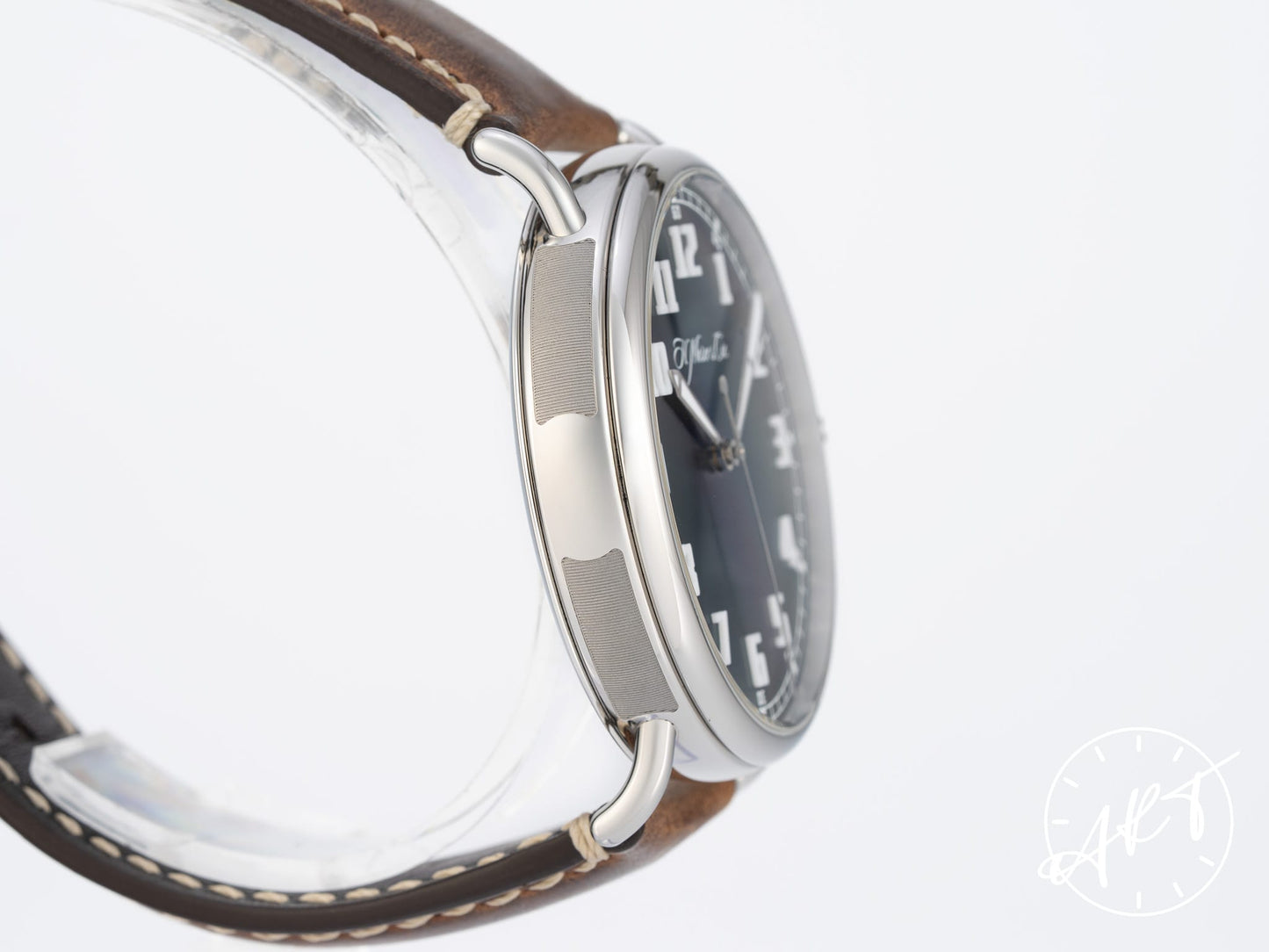 H. Moser & Cie. Heritage Centre Seconds Funky Blue SS Watch 8200-1201 BP