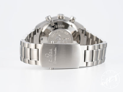 Omega Speedmaster Date 40 Chronograph Silver Dial SS Auto Watch w/ Box & Manual