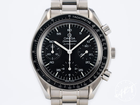 Omega Speedmaster Reduced Chronograph Black Dial SS Auto Pilot Watch 3510.50.00