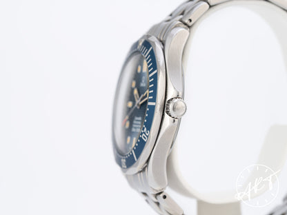 Omega Seamaster Diver 300M Blue Dial PATINA SS Auto Watch 2531.80.00 w/ B&P