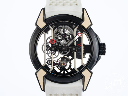 JACOB & Co. Epic X Skeleton Dial Black Titanium Manual Wind Watch