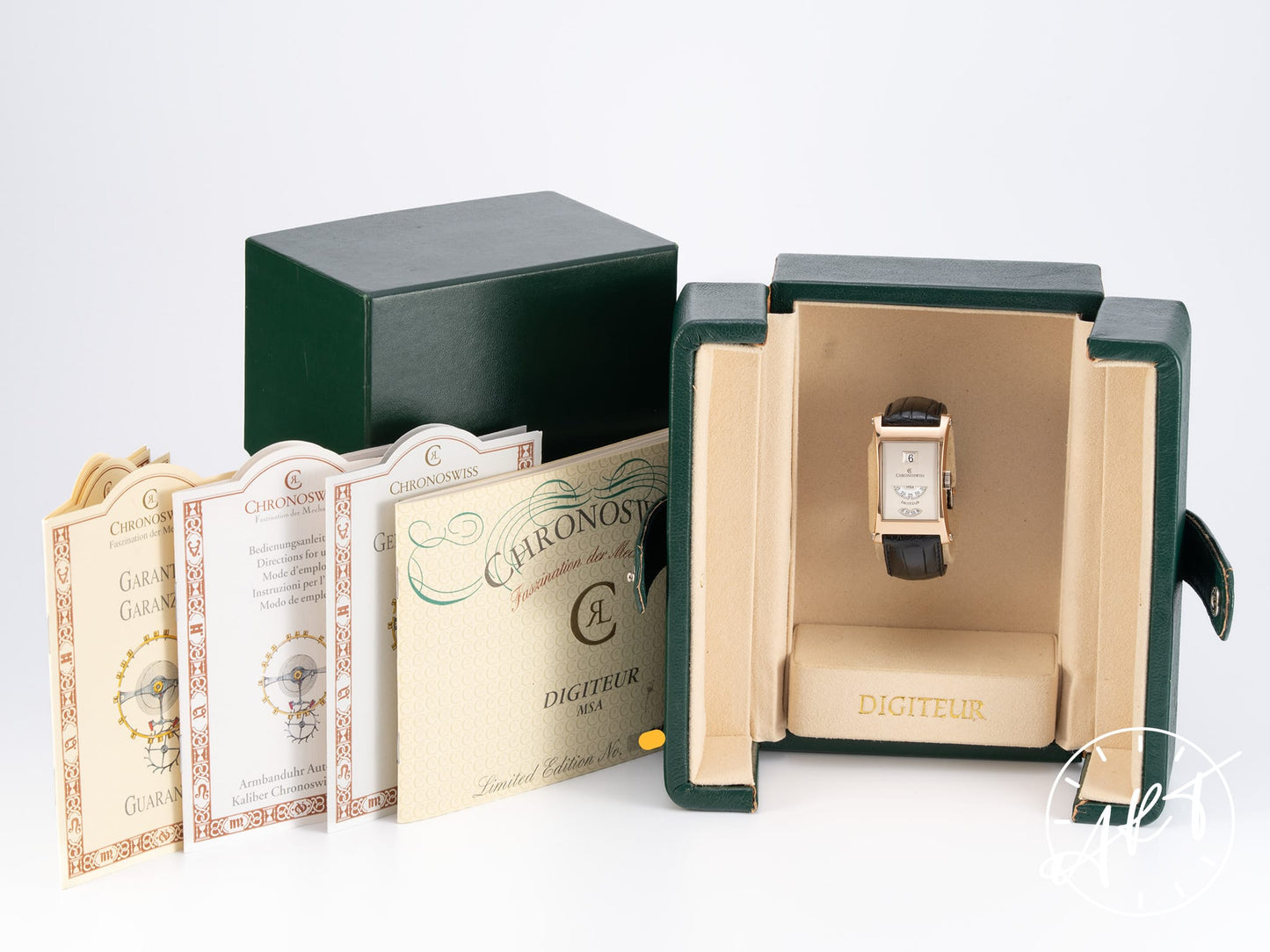 Chronoswiss Digiteur Jump Hour Silver Dial 18K RG 99 Pcs Ltd Watch CH1371RW BP