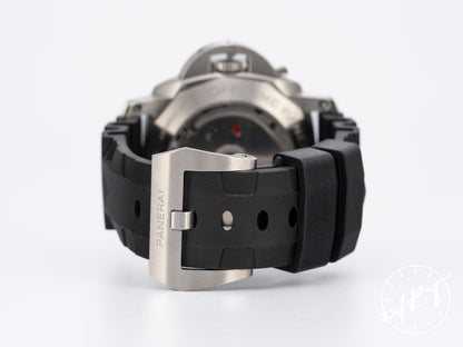 Panerai PAM 320 Luminor 1950 R Serial 3 Days GMT Black Dial SS Watch PAM00320 w/Box