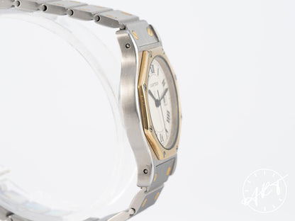 Cartier Santos Octagon White Dial 18K Gold & Stainless Steel Automatic Watch