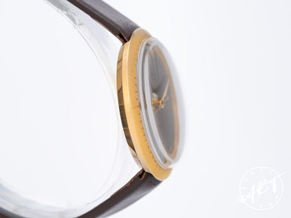 Rolex Oyster Precision Disco Volante Brown Dial “UFO” 18K Gold Manual Watch 9522
